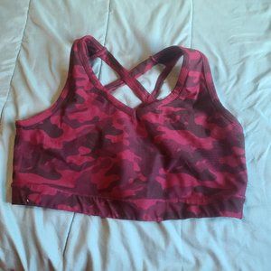 Torrid Burgundy Camo Sports Bra Sz 3